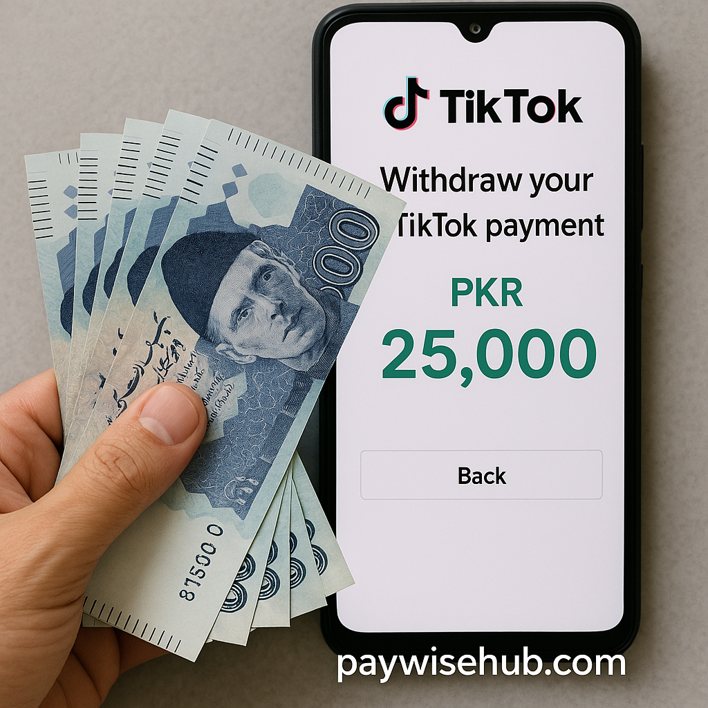 tiktok withdrawal in pakistan paywisehub.com